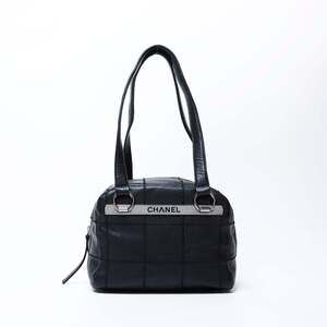 CHANEL Black Caviar Leather Bag